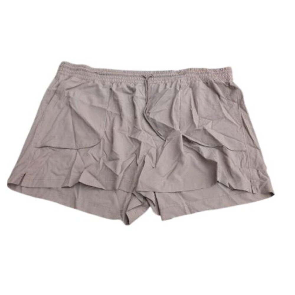 Old Navy Women's Elastic Waist Relaxed Fit Shorts Taupe Size 4X